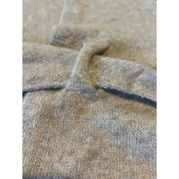 Cozy Beige Knit Triangle Shawl Wrap By TFC - Picture 3 of 5